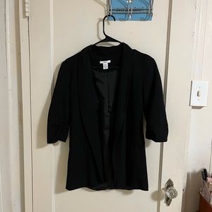 Bar III Knit-Crepe Ruched-Sleeve
Blazer